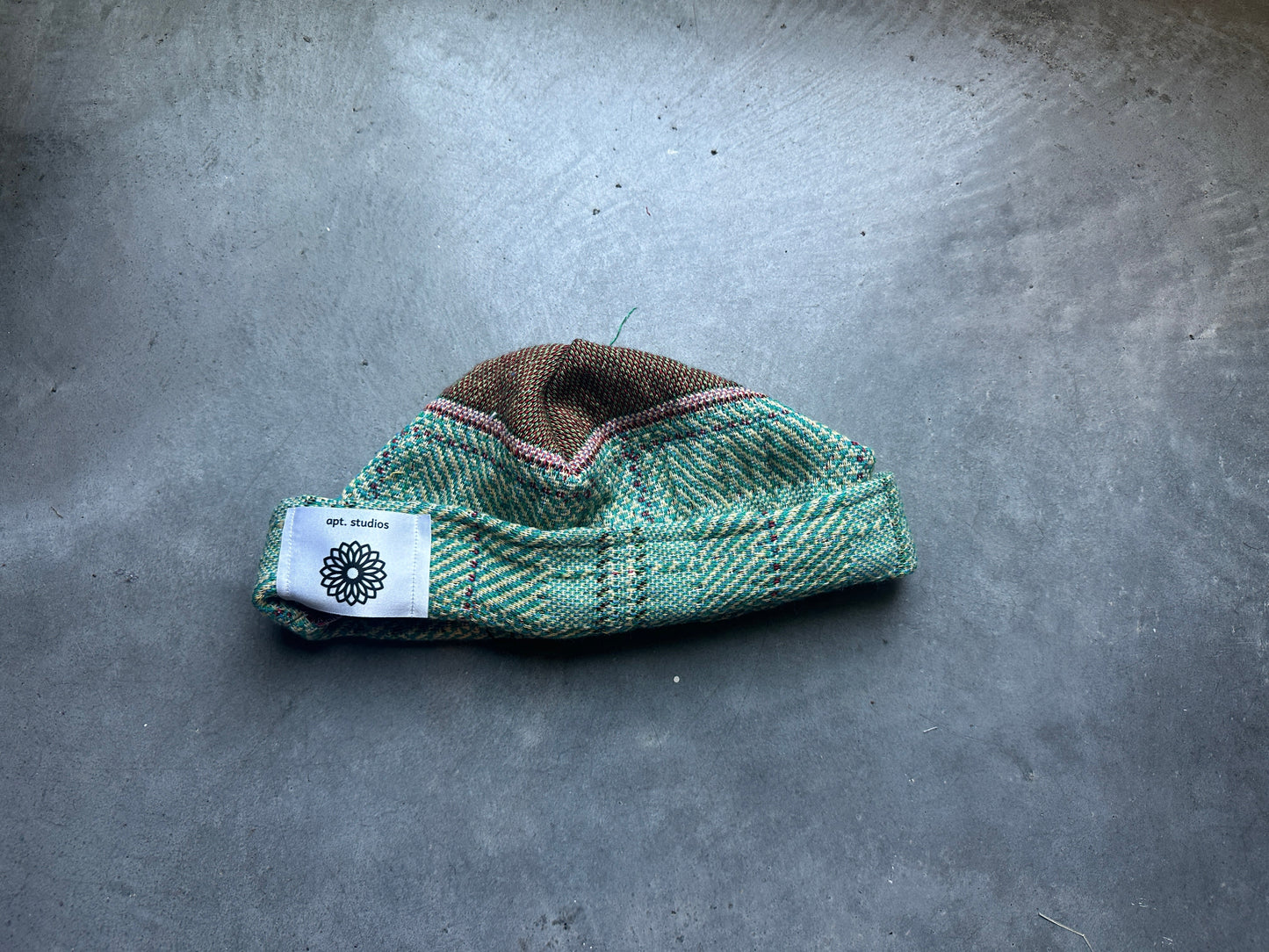 Green Woven Cap