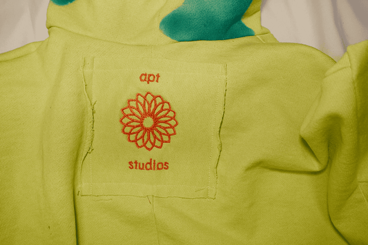 Highlighter Green Star Hoodie