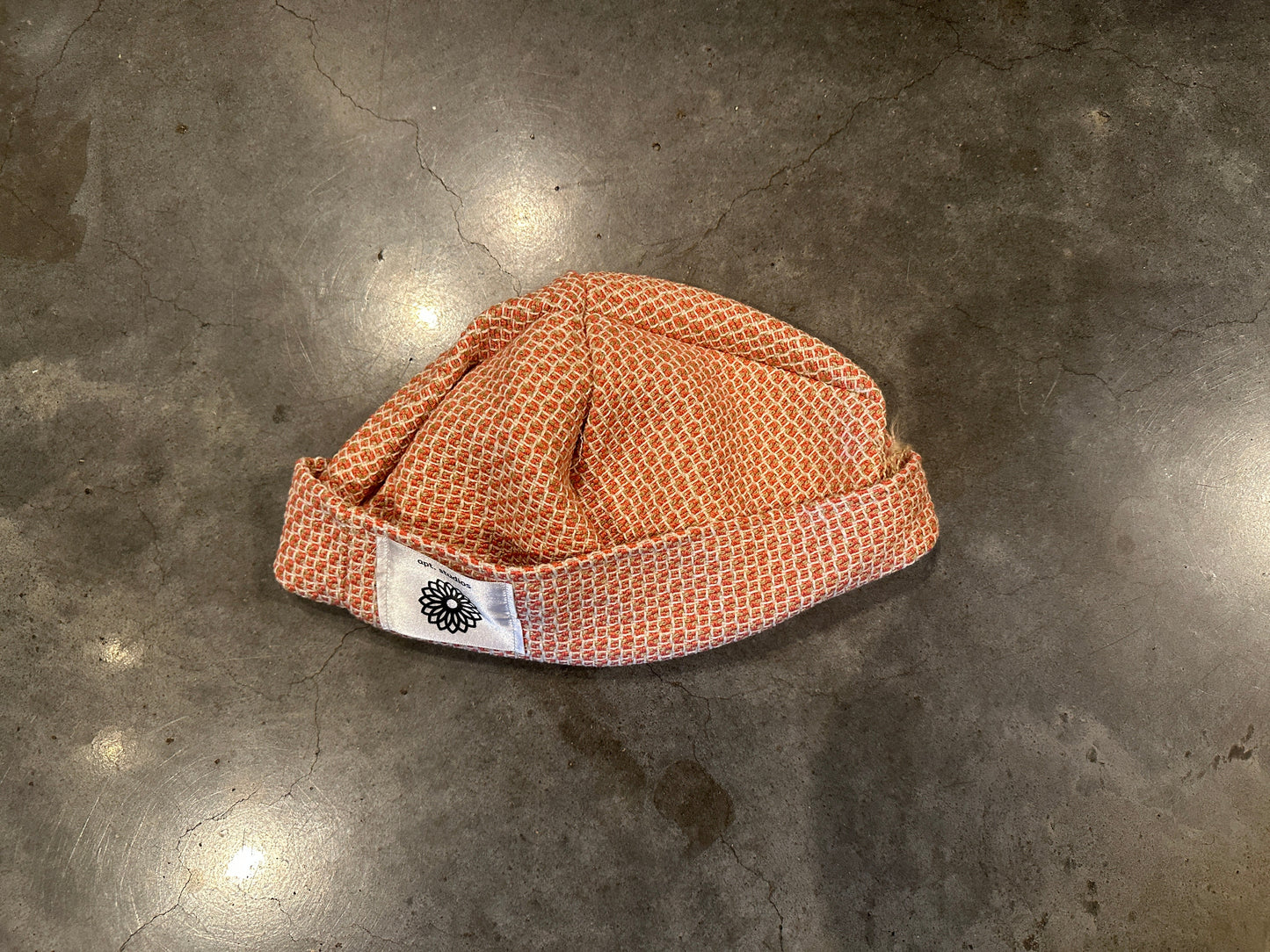 Orange Woven Cap