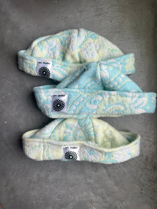 Baby Blue & Yellow Woven Cap